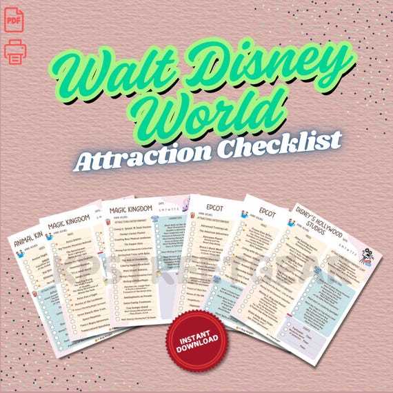 printable list of rides at disney world 2023