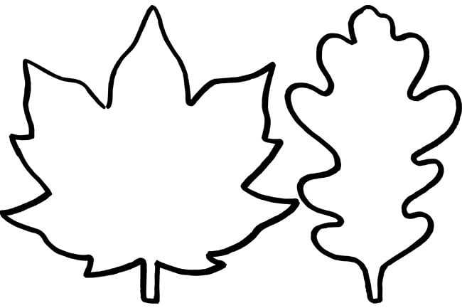 fall leaves cut out printable leaf template