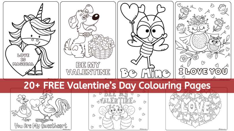 printable coloring valentines cards