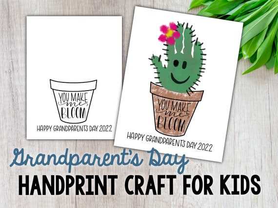 grandparents day handprint craft printable grandparents day handprint craft printable
