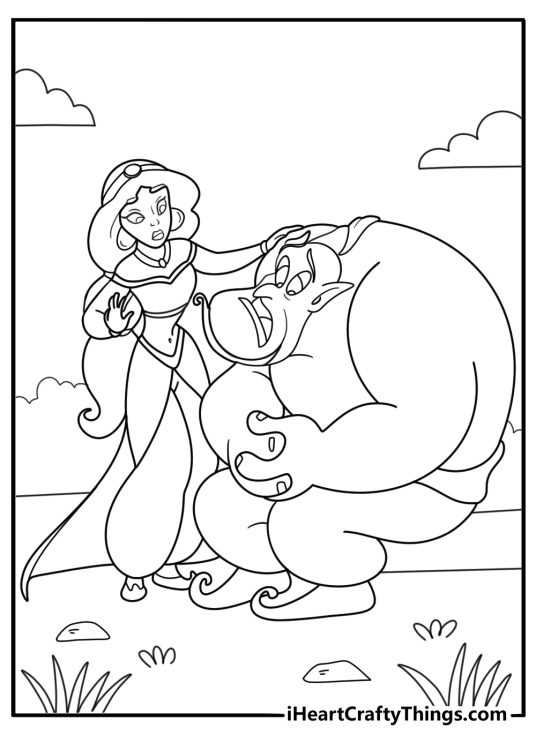 jasmine printable coloring pages