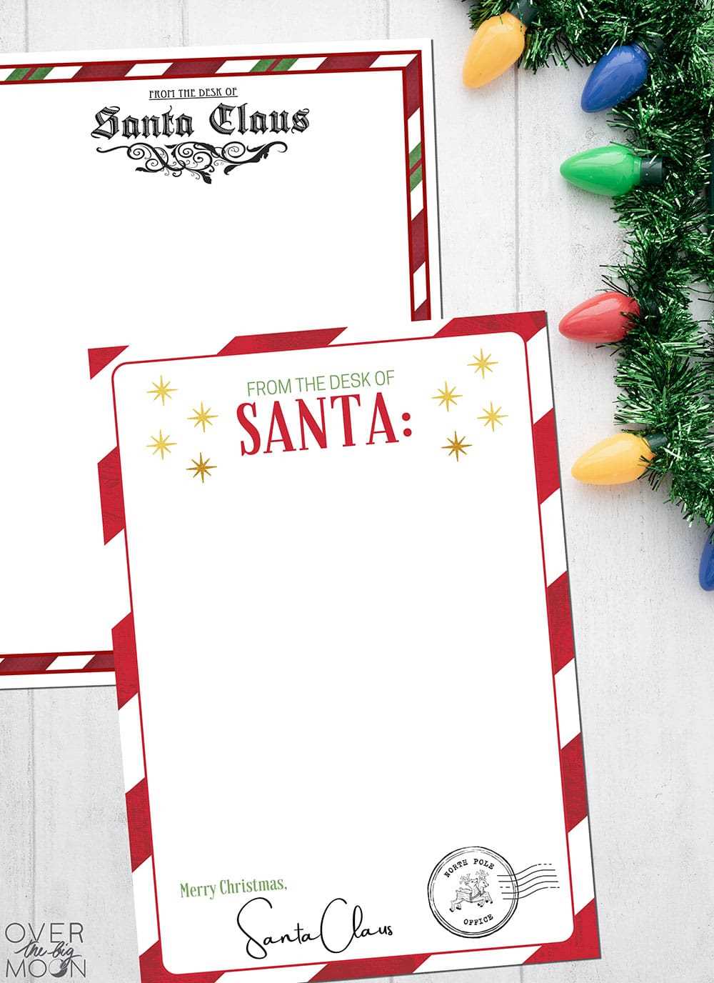 free printable letter to santa template