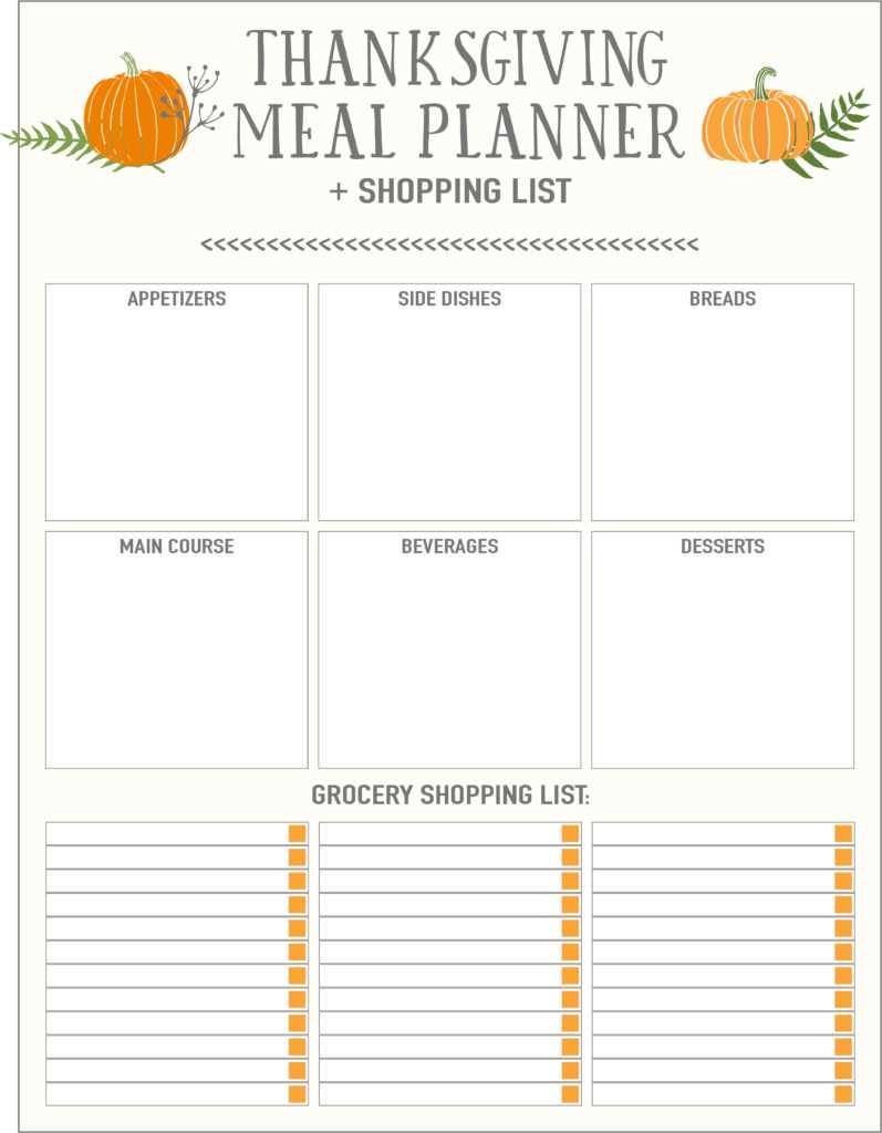 thanksgiving planner printable thanksgiving planner printable