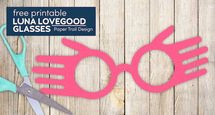 glasses outline printable