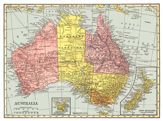 printable map of australia