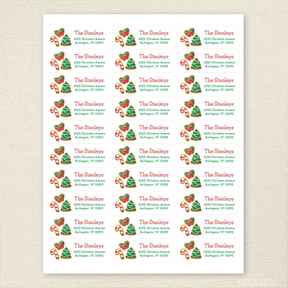 printable address labels christmas