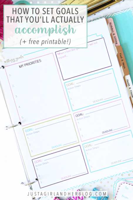 goal setting worksheet free printable goal setting worksheet free printable