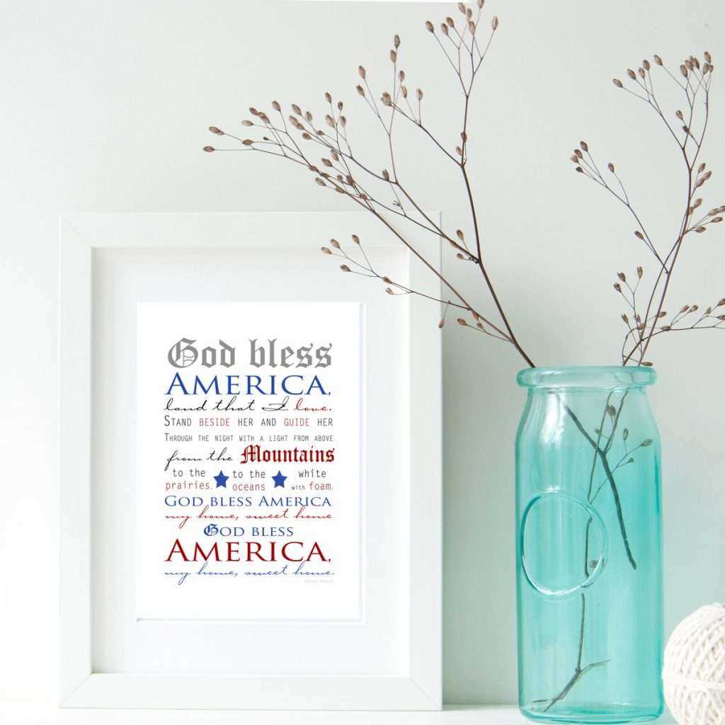 god bless america lyrics printable god bless america lyrics printable