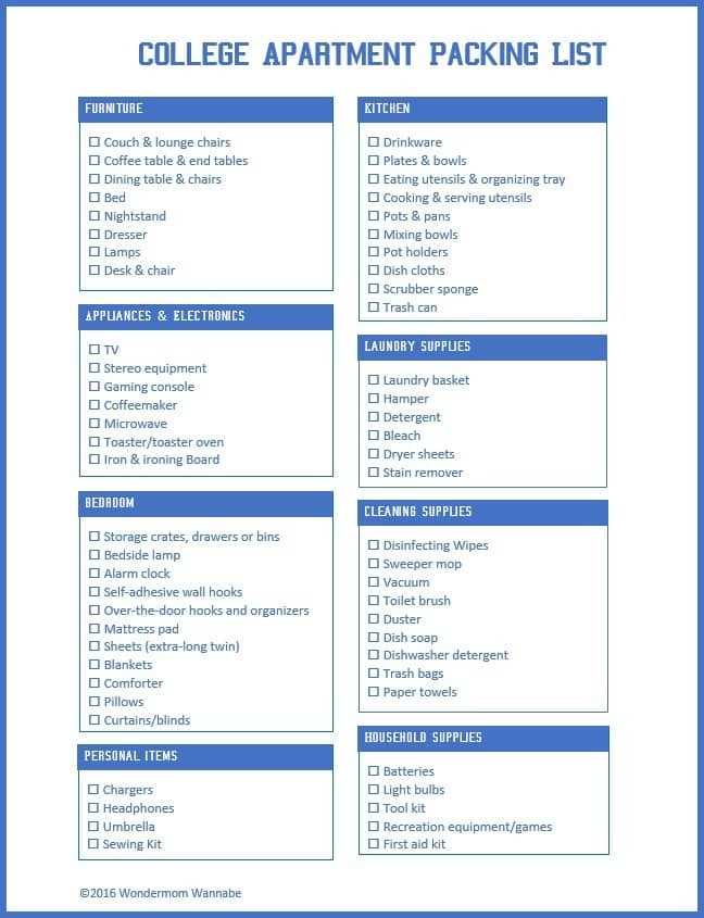 printable college dorm checklist printable college dorm checklist