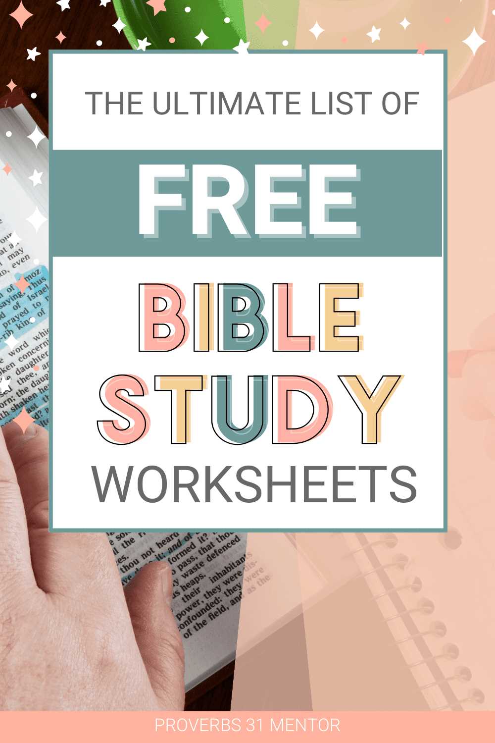 free printable bible study worksheets
