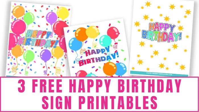 birthday printables free birthday printables free