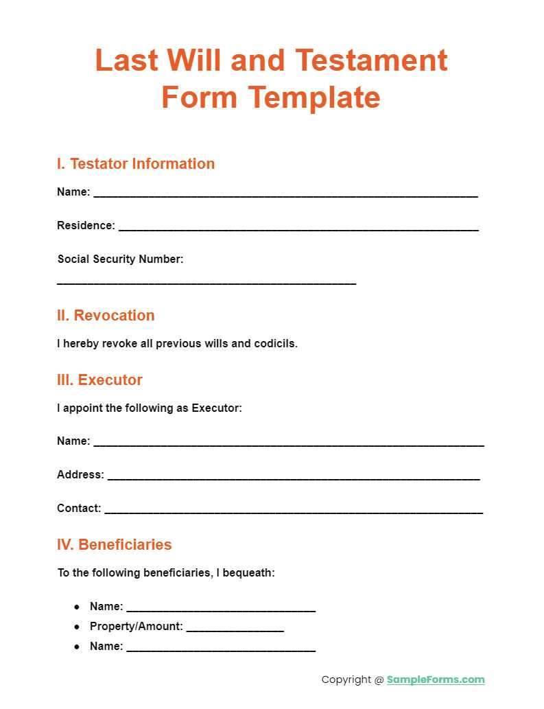 free printable blank last will and testament forms free printable blank last will and testament forms