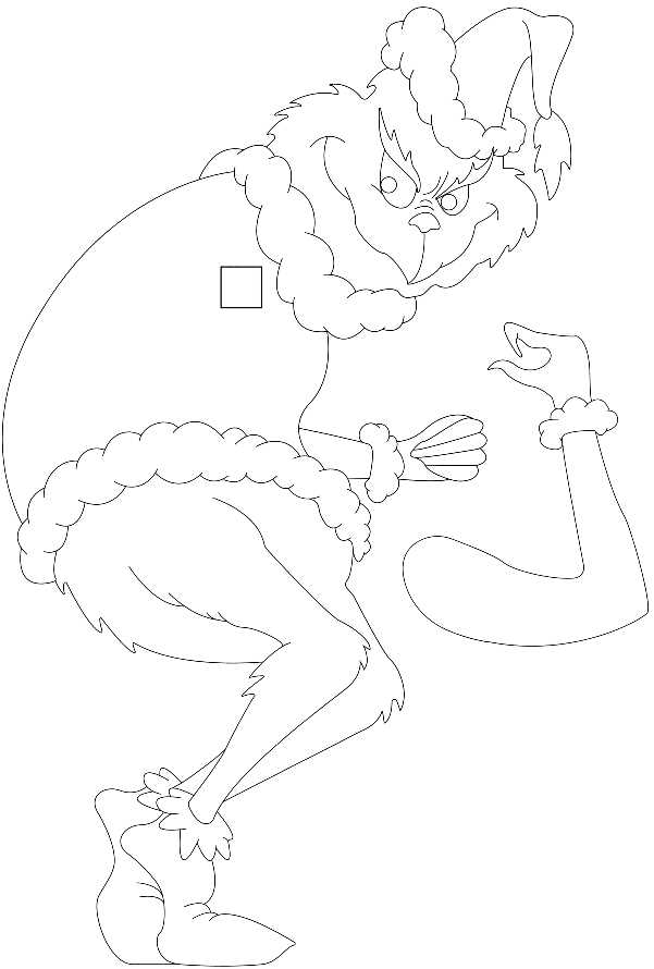 grinch template printable