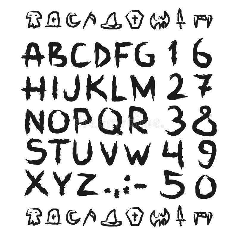 spooky printable letters