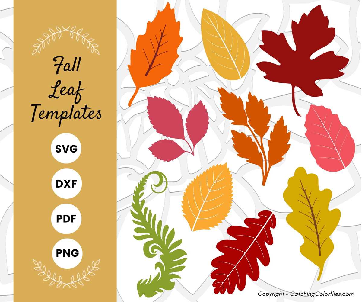 leaf stencil printable