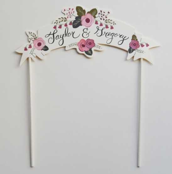 custom cake topper printable custom cake topper printable