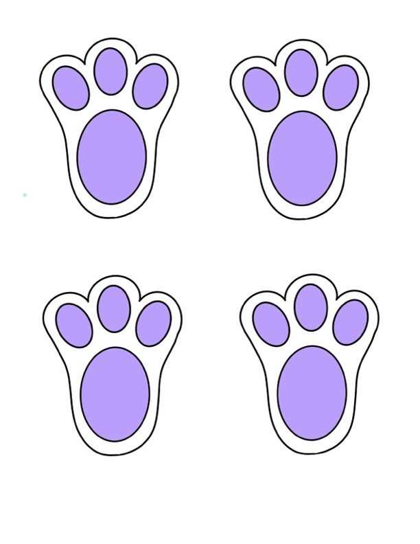 rabbit paw prints printable rabbit paw prints printable