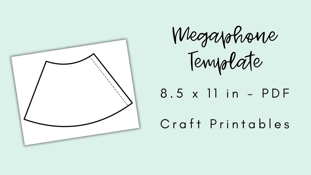megaphone stencil printable megaphone stencil printable