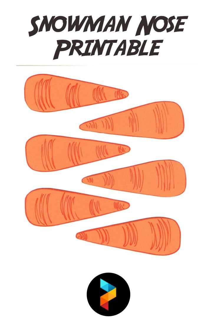 printable snowman nose printable snowman nose