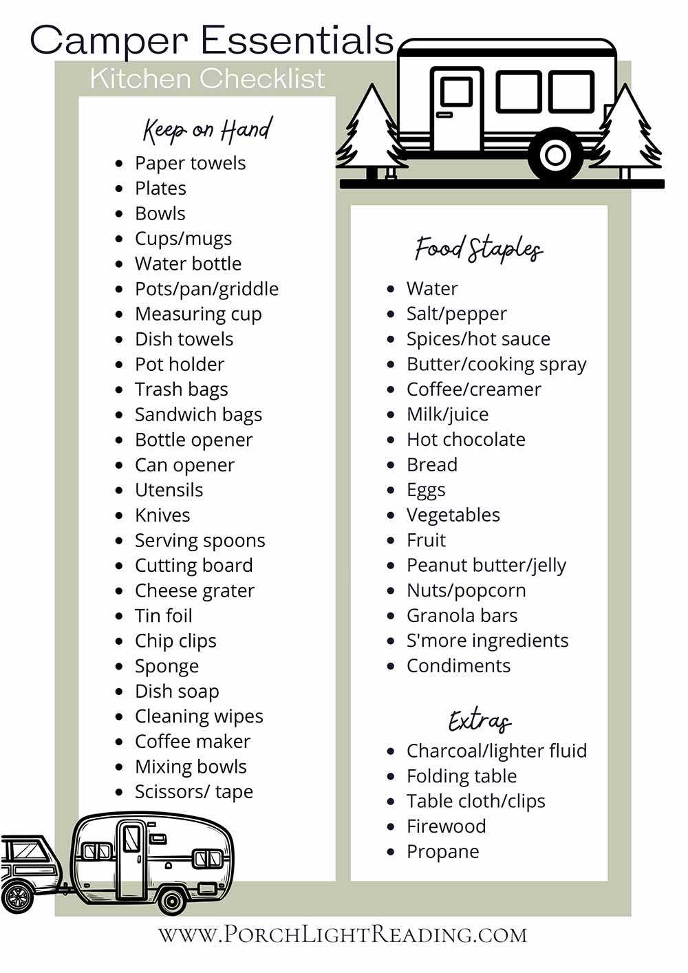 rv printable checklist rv printable checklist