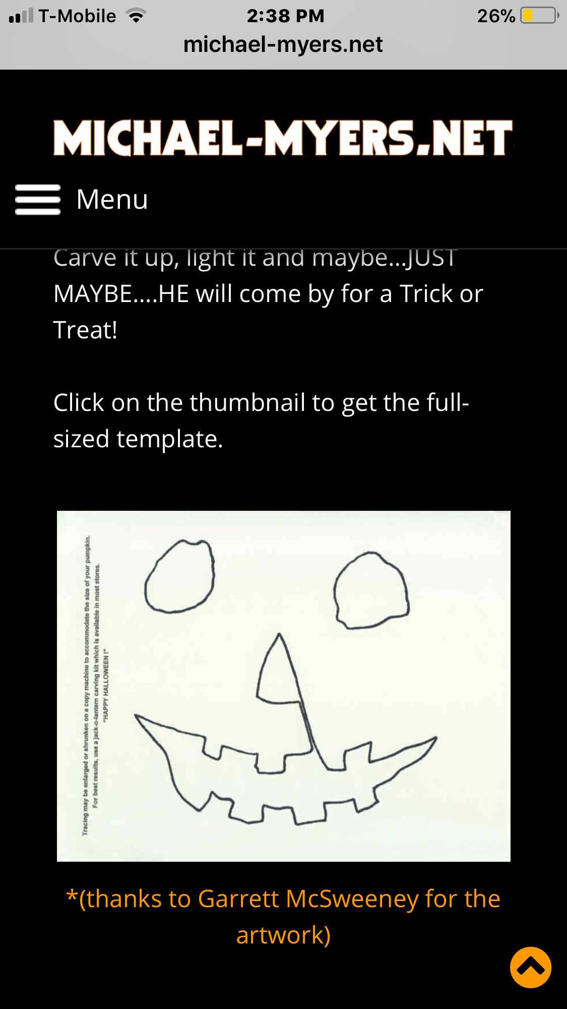 printable michael myers pumpkin stencil
