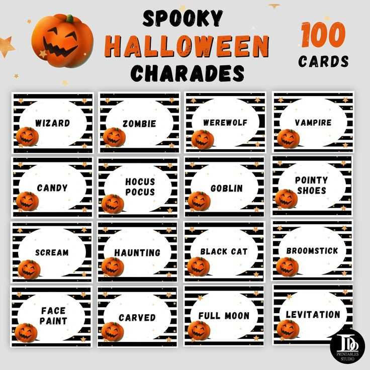 halloween charades printable