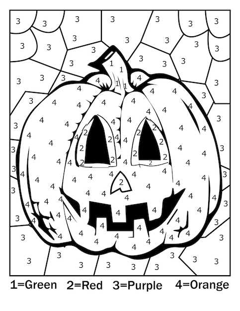 halloween color by numbers printable halloween color by numbers printable
