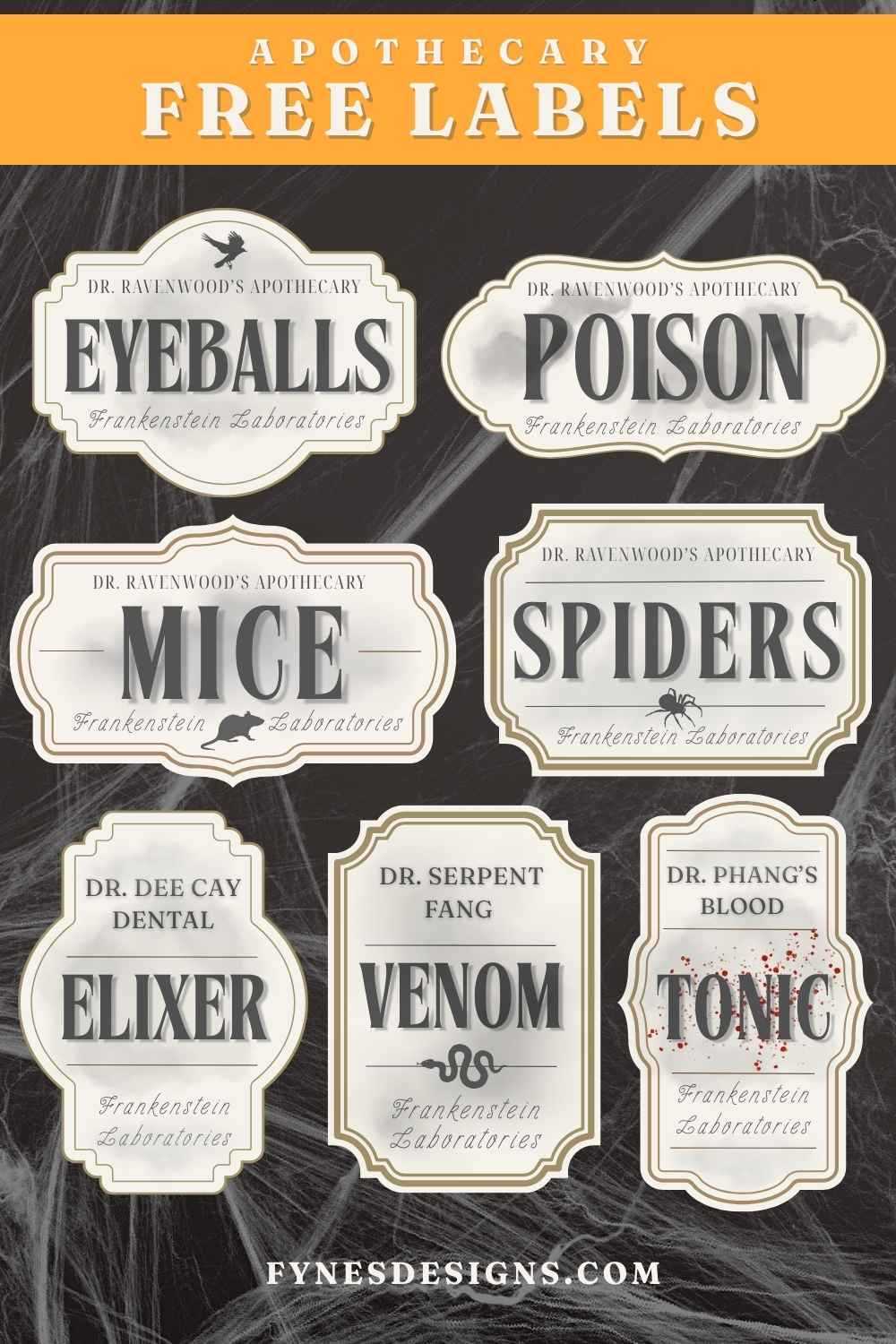 halloween labels for bottles printable free