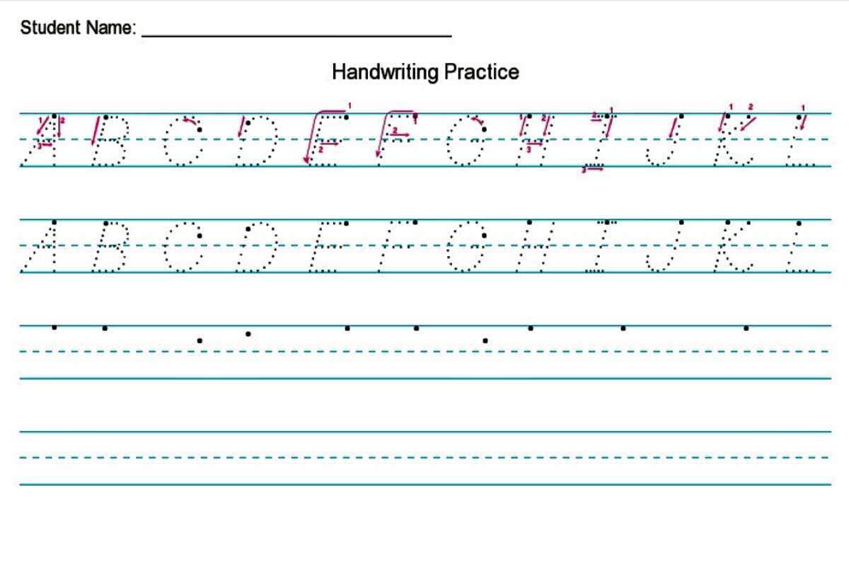 handwriting practice sheets free printable handwriting practice sheets free printable