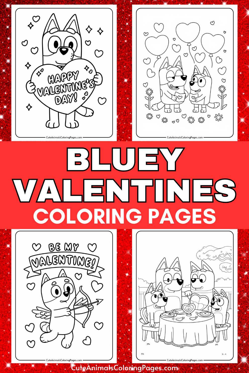 happy birthday bluey coloring page printable