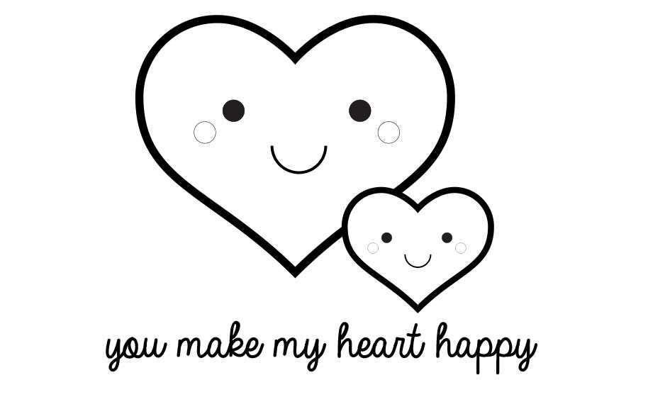 happy valentines day printable