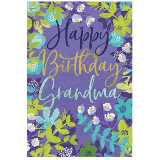 birthday card for grandma printable