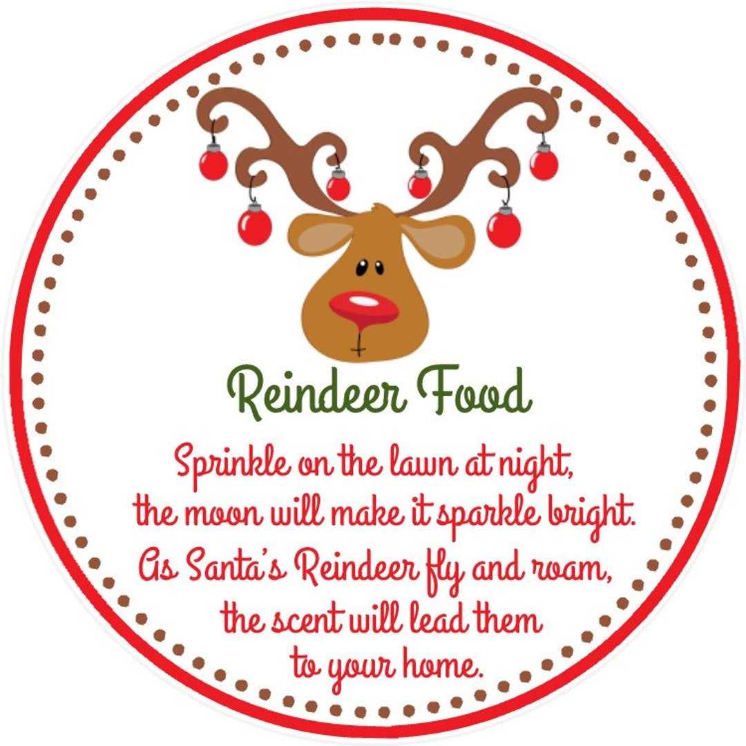 free reindeer food printable free reindeer food printable