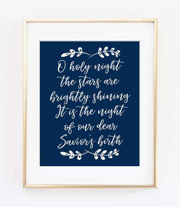 o holy night printable o holy night printable