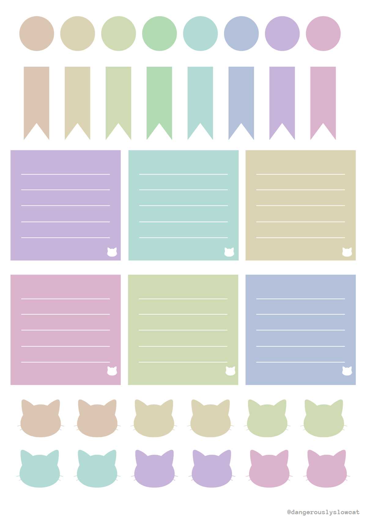printable stickers for bullet journal
