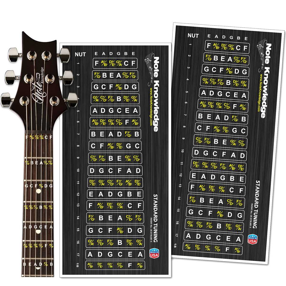 guitar fretboard notes printable