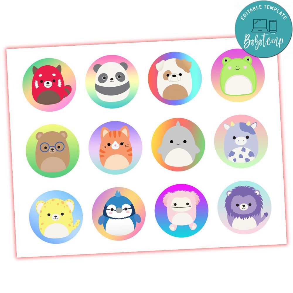 free printable squishmallow