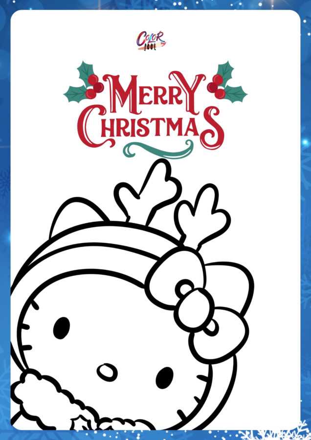 hello kitty christmas printable