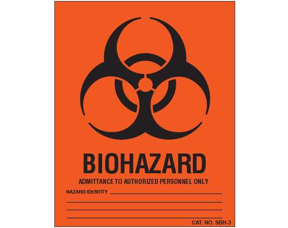biohazard label printable