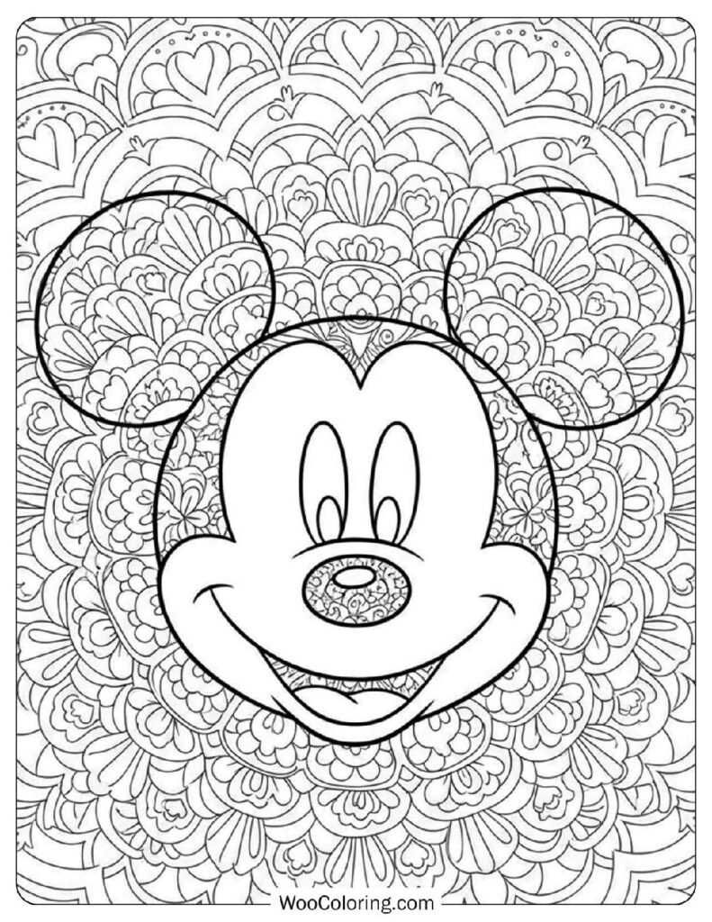 printable mickey mouse coloring pages