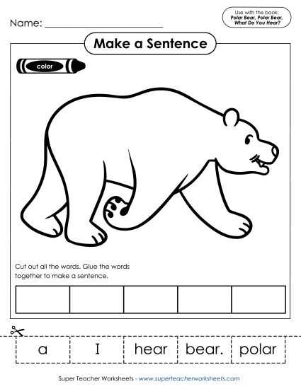 polar bear polar bear what do you hear printables