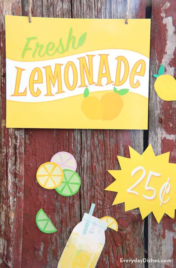 lemonade stand signs printable