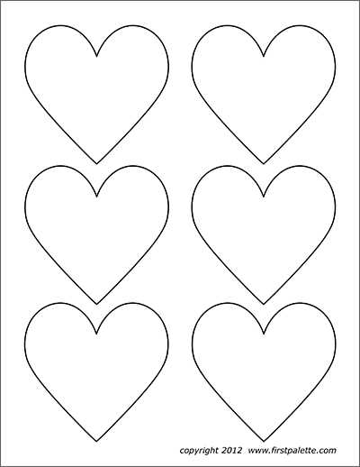 heart printable template free heart printable template free