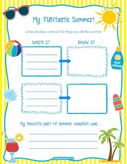 free printable summer activities for preschoolers