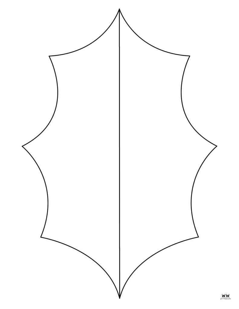 holly leaves printables