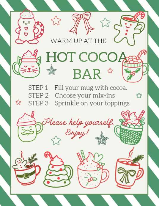 hot cocoa bar sign printable free