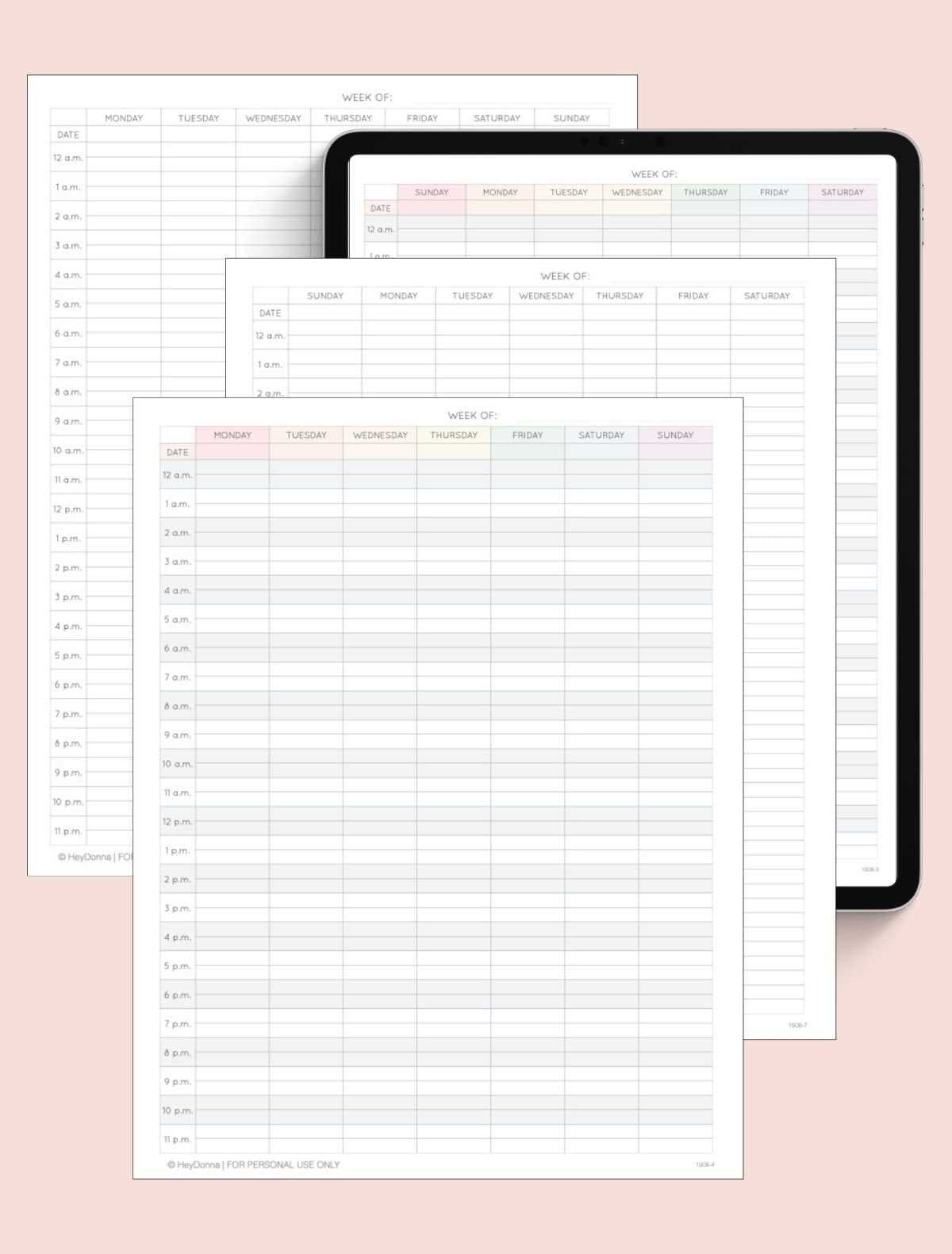 hour by hour printable schedule hour by hour printable schedule