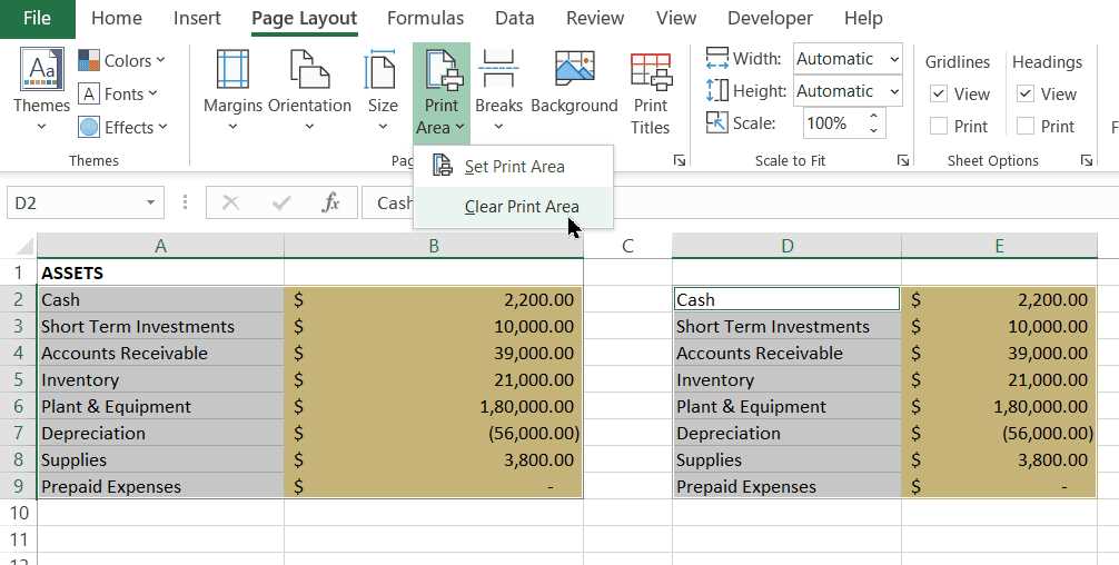 how to change printable area in excel how to change printable area in excel