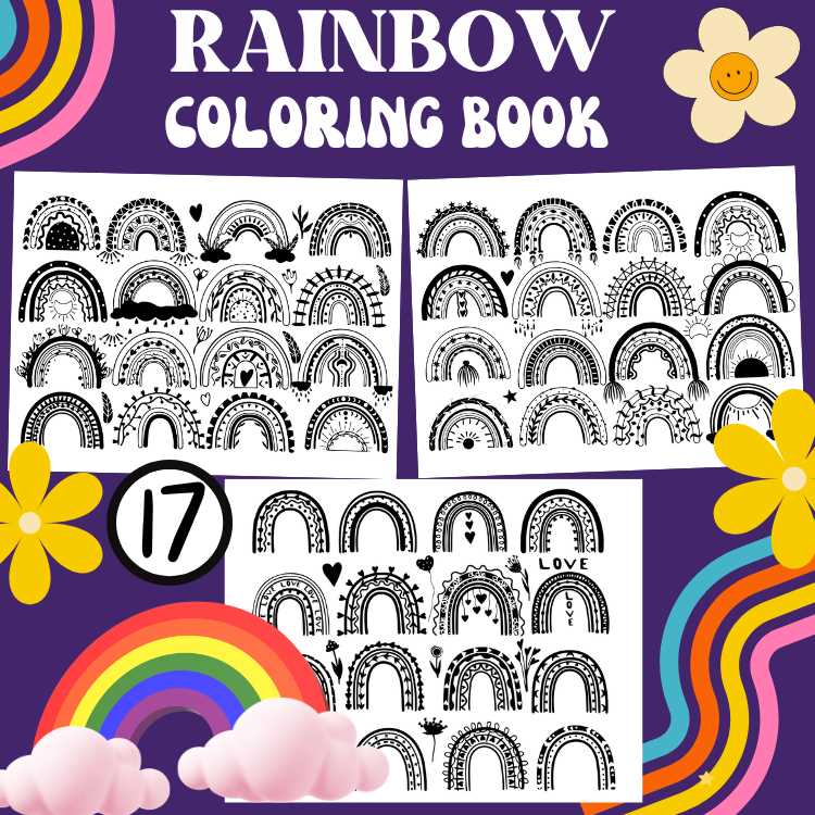 rainbow outline printable rainbow outline printable