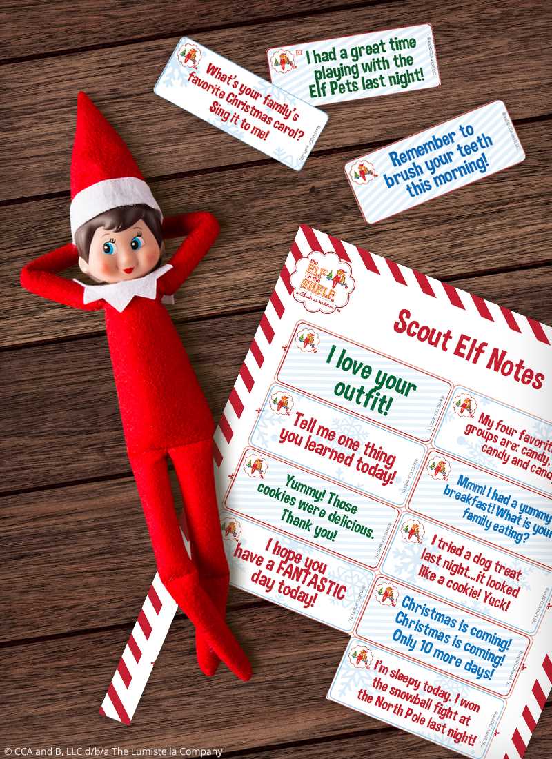 elf on the shelf free printable notes elf on the shelf free printable notes